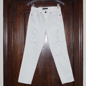 Ripped white GENETIC LOS ANGELES pants